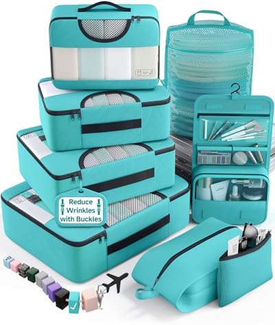 4-Size Packing Cubes — Teal