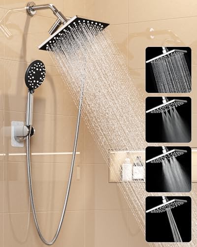 5-Mode Square Shower Combo — Chrome