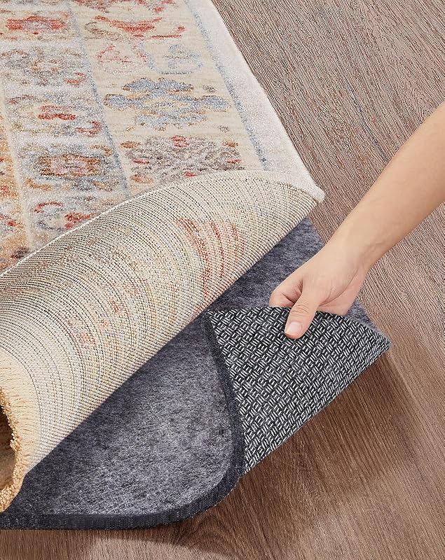Cushioned Rug Pad — 2x3 Ft, 1/4"