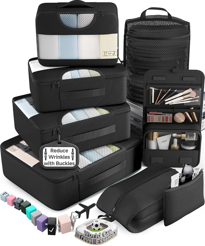Buckled Packing Cubes — 8/10 Set