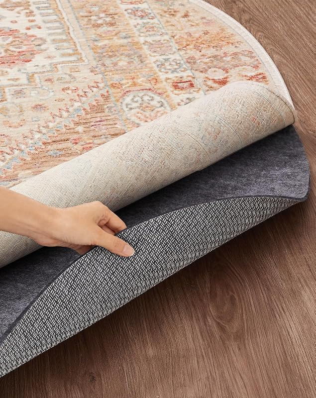 Round Cushioned Rug Pad — 5 Ft