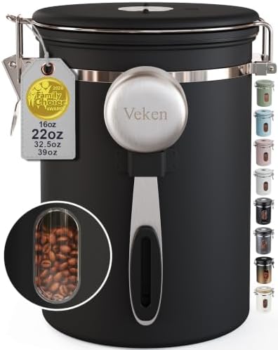 Coffee Canister with a Window — Black