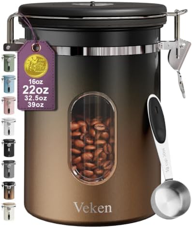 Coffee Canister with a Window — Gradient Copper