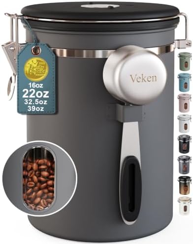 Coffee Canister with a Window — Grey