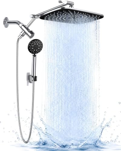 11.8 in High-Pressure Shower Combo — Chrome