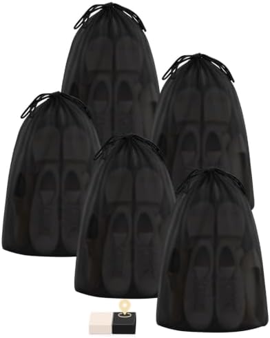 Travel Shoe Bags — Black