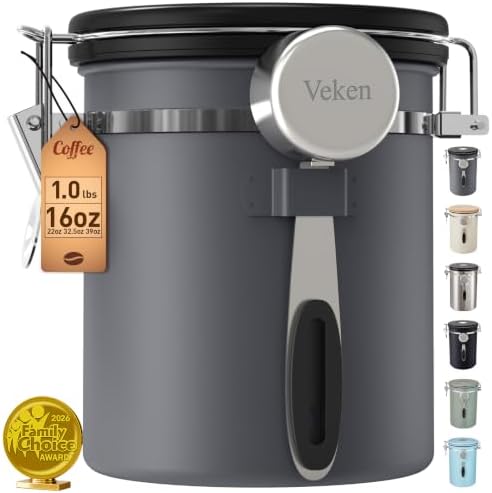 Window-Free Coffee Canister — Grey
